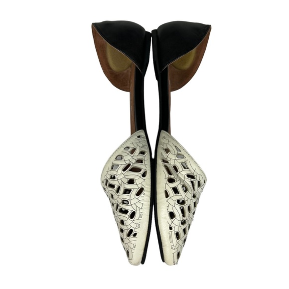 Jeffery Campbell Black In Love Laser Cut D’orsay Flat 8.5 - Picture 4 of 9
